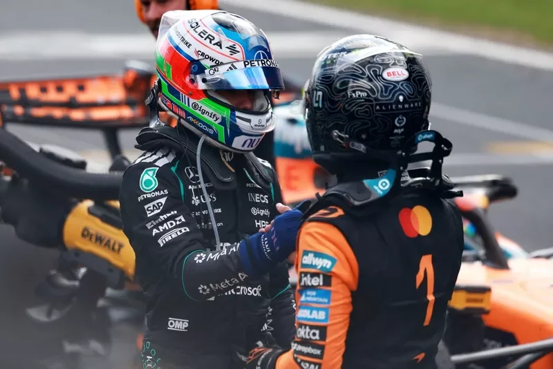 Andrea Kimi Antonelli, Mercedes, Lando Norris, McLaren