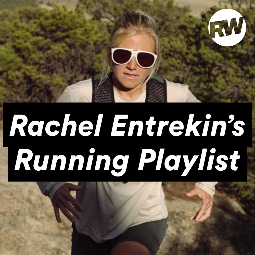 Rachel Entrekins running playlist featuring an athlete in sunglasses on a nature trail. Rachel Entrekins running playlist featuring an athlete in sunglasses on a nature trail.