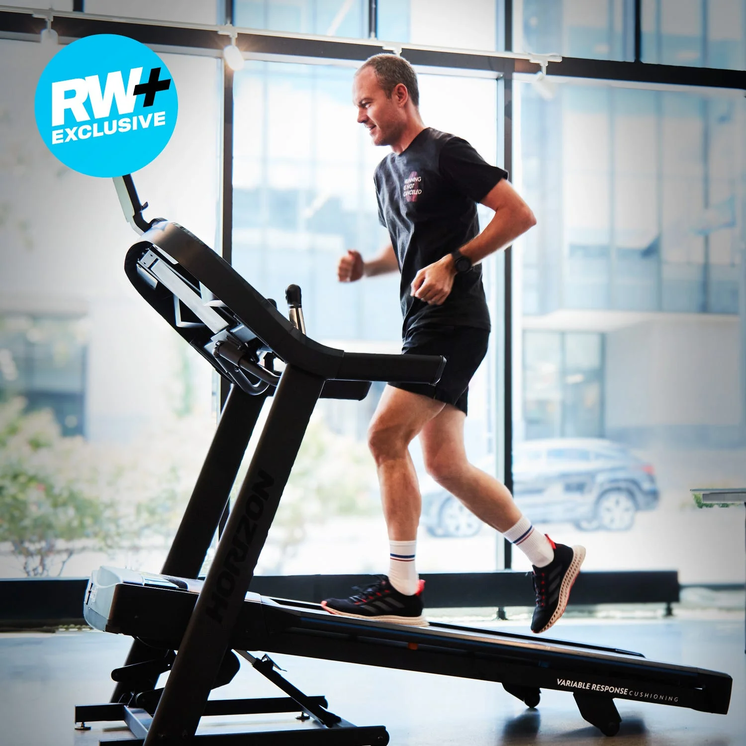 person running on a treadmill in a gym setting person running on a treadmill in a gym setting