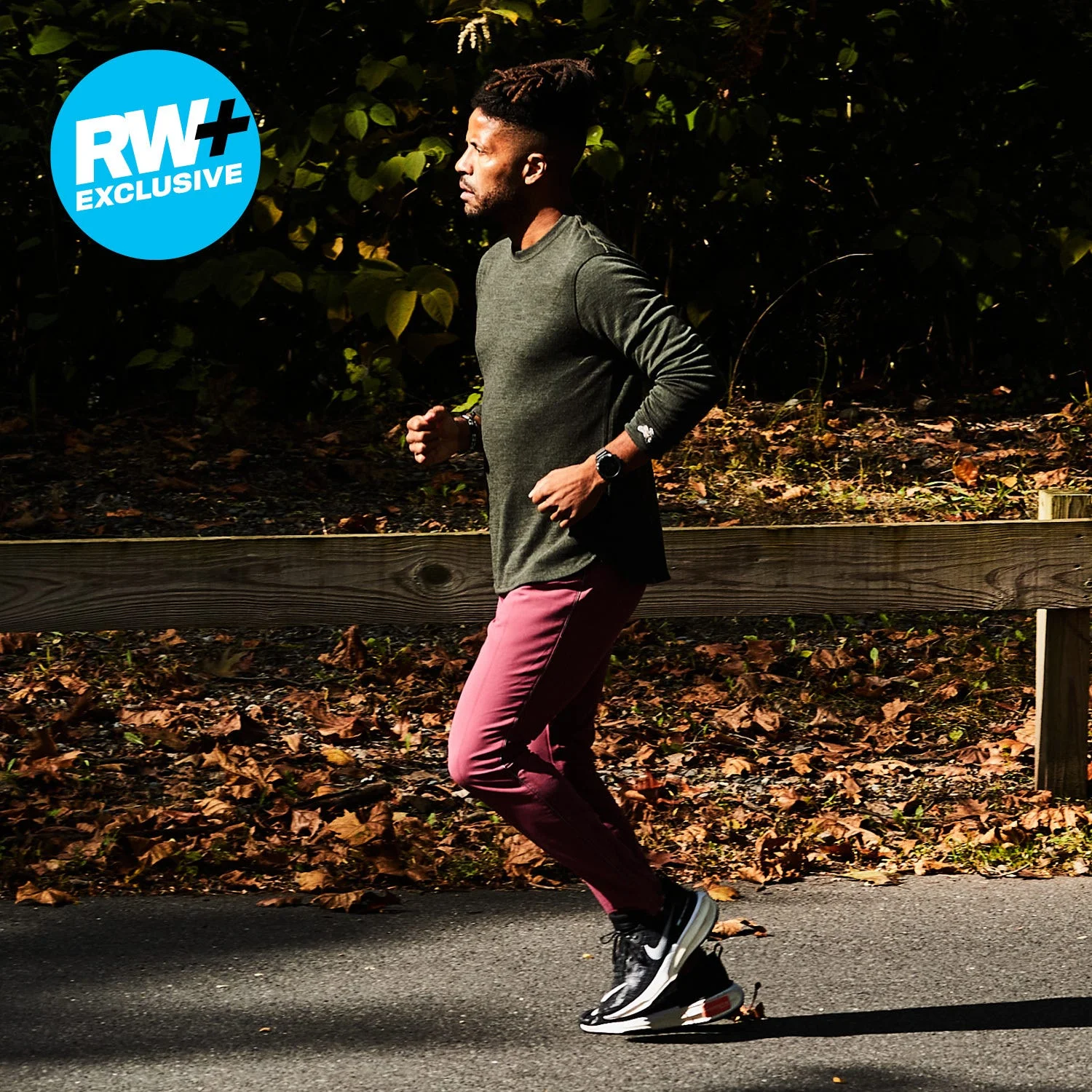 person jogging in a park setting person jogging in a park setting