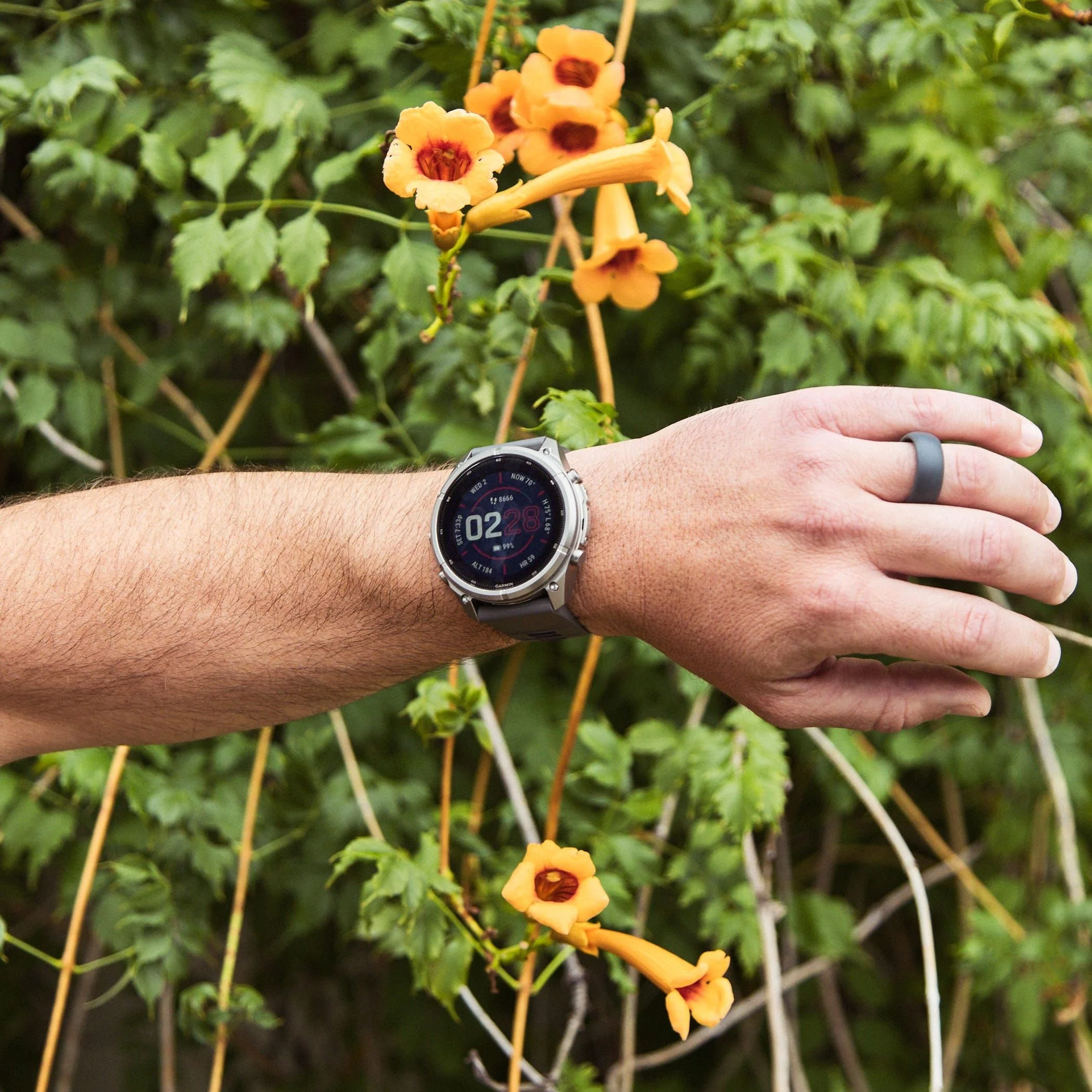 Garmin fēnix® 9 Pro Solar, Titanium, 47mm, Graphite/Black Garmin fēnix® 9 Pro Solar, Titanium, 47mm, Graphite/Black