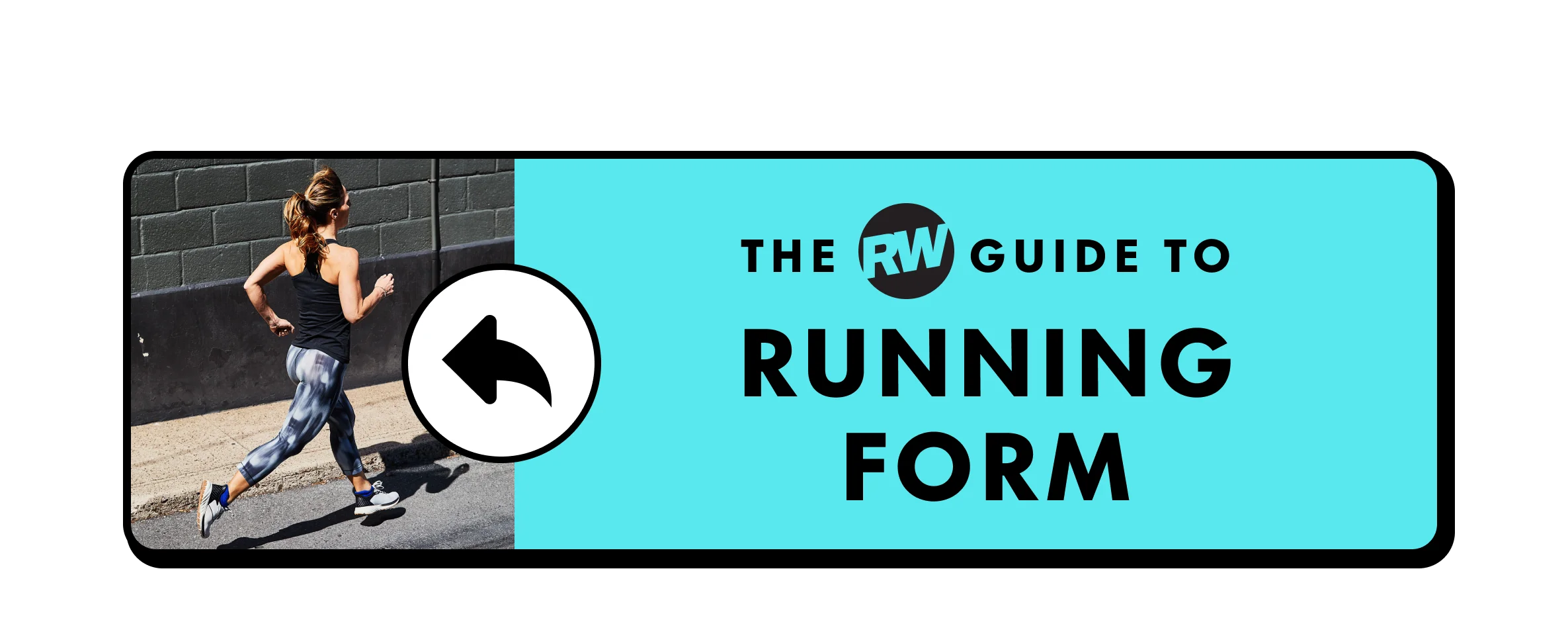Guide to running form featuring a runner in motion