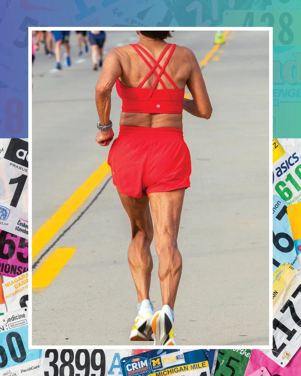 runner in red athletic wear participating in a race runner in red athletic wear participating in a race