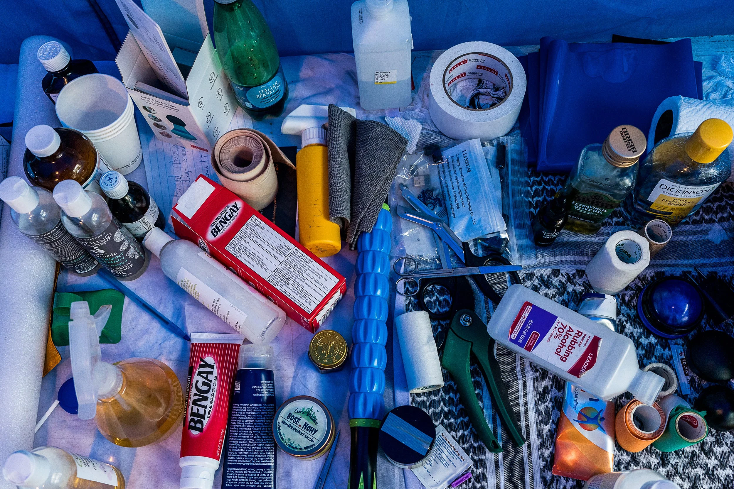 RWD medical supplies at the sri chinmoy 3100 mile race in queens, new york on september 24, 2025 the race circles a high school over the corse of 2 months for 3100 miles