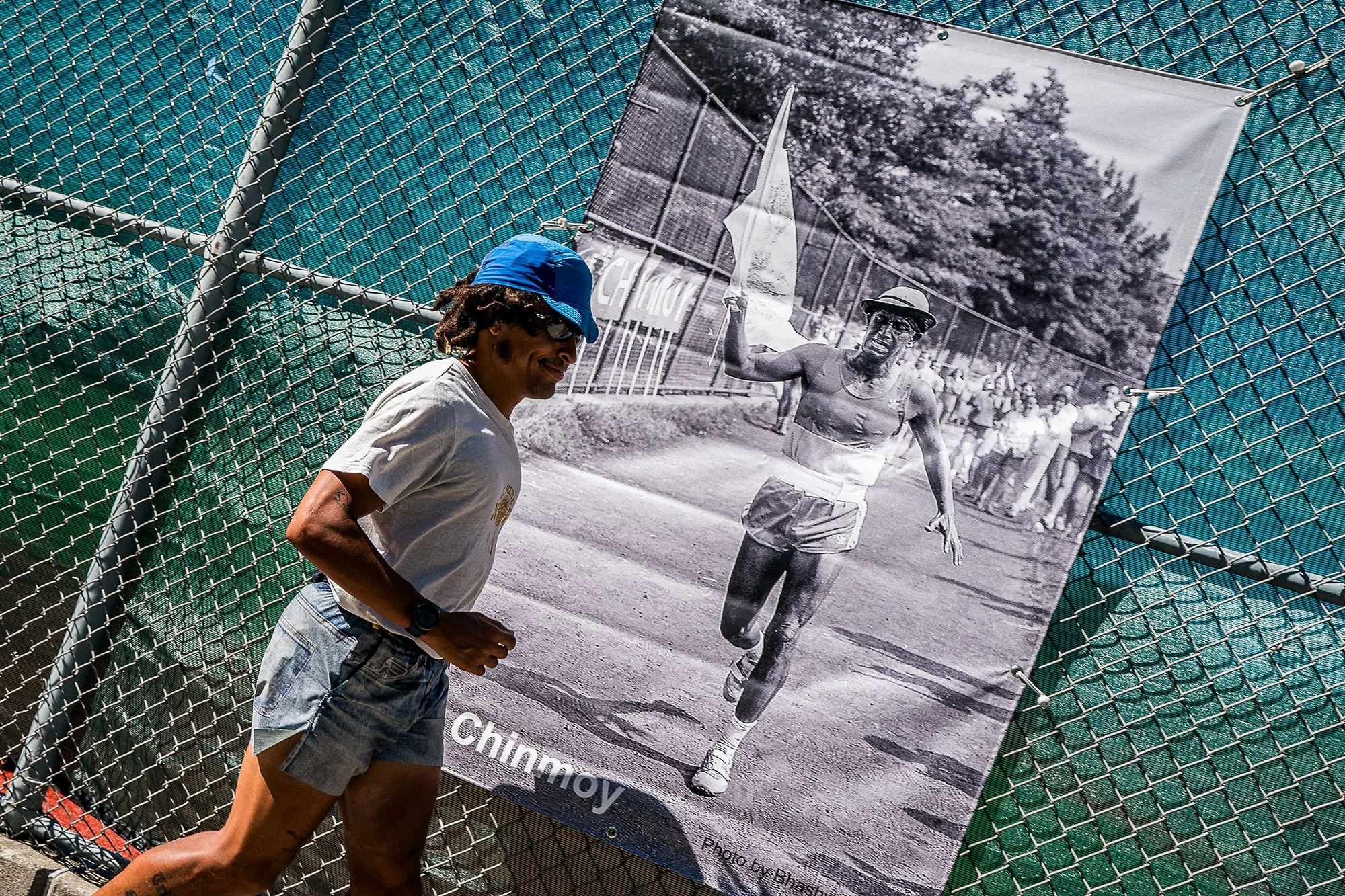 RWD alex ramsey runs the sri chinmoy 3100 mile race in queens, new york on august 30, 2025 the race circles a high school over the corse of 2 months for 3100 miles